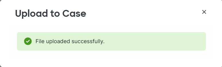 Upload Success