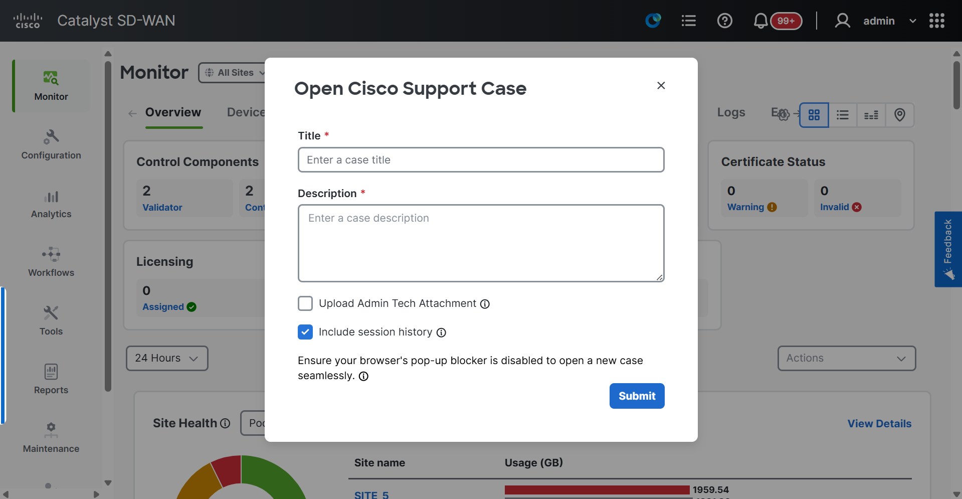 Submit Case