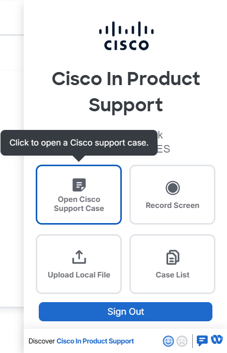 Open Support Case