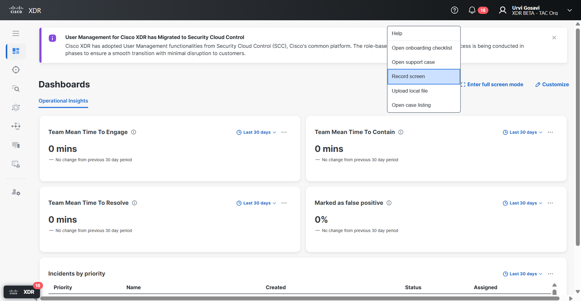 Begin Screen Recording